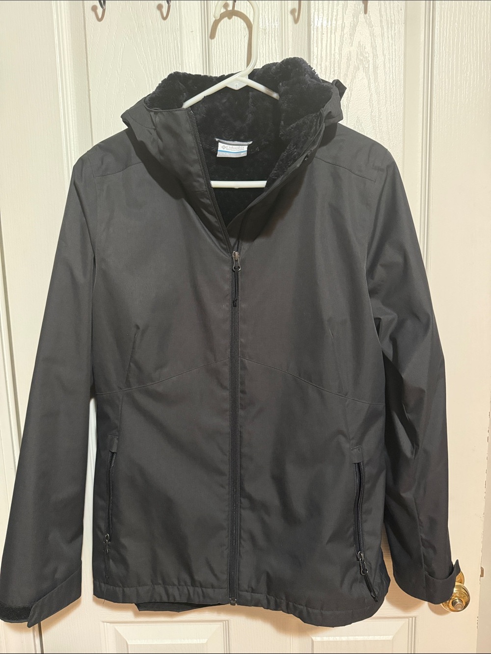 Columbia Women’s Rainie Falls Jacket Hooded Fleece Lined Waterproof Zip Coat